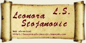 Leonora Stojanović vizit kartica